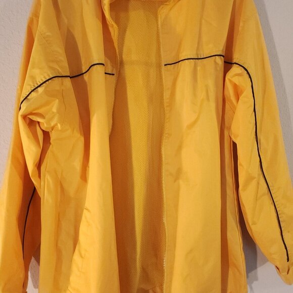 BRIGHT YELLOW WINDBREAKER MEDIUM VINTAGE RARE A MUST HAVE - Picture 3 of 15